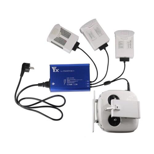 Upgraded 4 in1 rapid Charger for Phantom 4/Phantom Pro #P4-BC02
