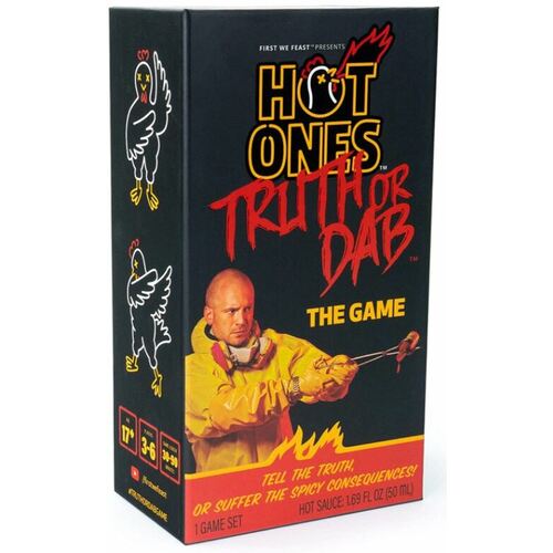 Hot Ones Truth or Dab the Game with hot sauce!!