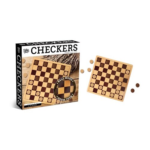 Wooden Checkers BOAD GAME DRAUGHTS