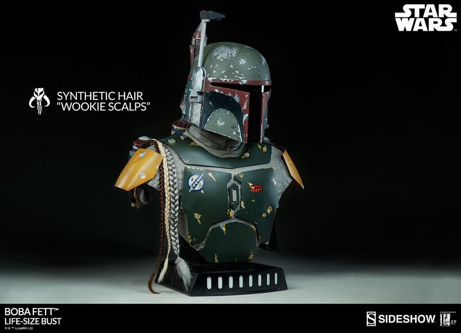 boba fett life size bust