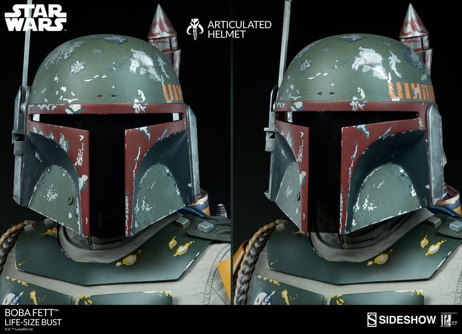 boba fett life size bust