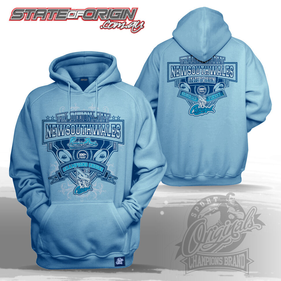 NSW TRADITIONALLY MENS HOODIE STATE OF ORIGIN 