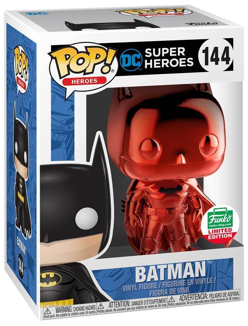 SW) Funko POP! Heroes DC Batman #144 [Red Chrome] Exclusive