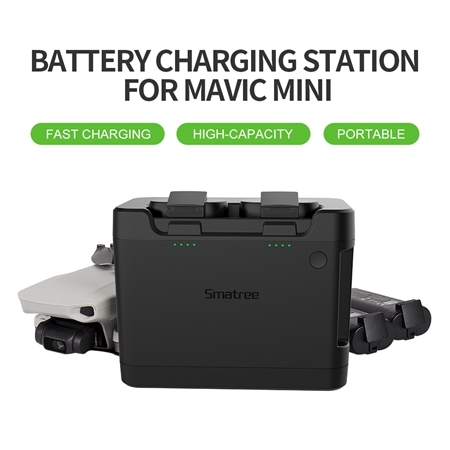 Smatree Mavic Mini Portable Charging Station High Speed Docking Compatible For Dji Mavic Mini Drone