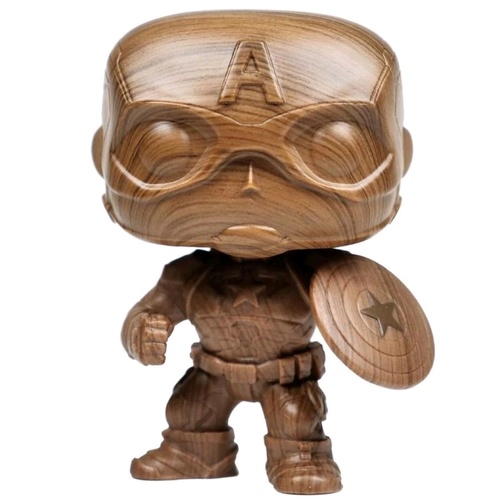 Captain America - Captain America Wood Deco US Exclusive Pop! Vinyl