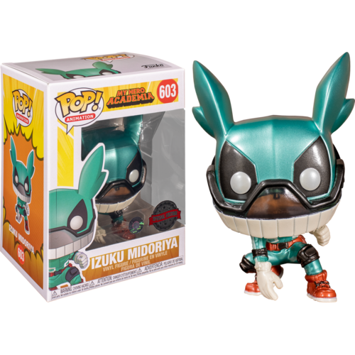 My Hero Academia -Izuku Midoriya (Deku with Helmet) Metallic US Exclusive #603 Pop! Vinyl