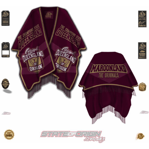 State of Origin - Maroons Poncho HG49 QLD