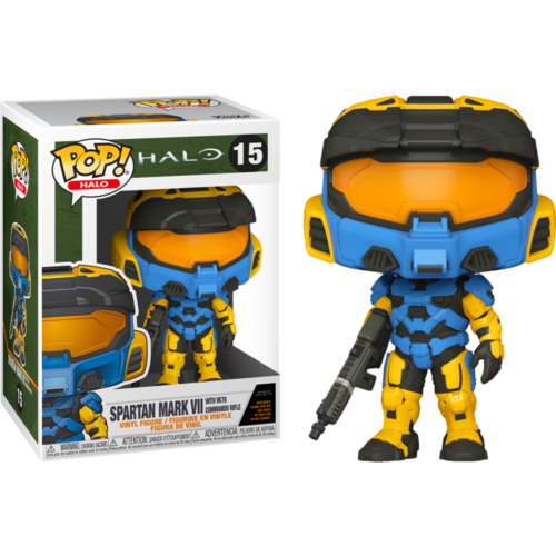 Halo Infinite - Spartan Mark VII with VK78 Commando Rifle Blue & Yellow #15 Pop! Vinyl