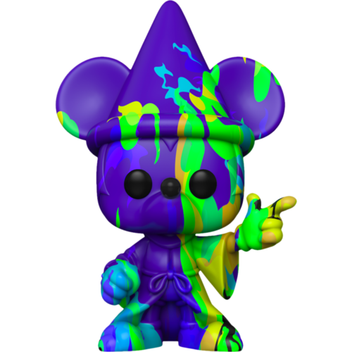 Fantasia - Sorcerer Mickey Purple & Green Artist Series 80th Anniversary Pop! Vinyl with Pop! Protector