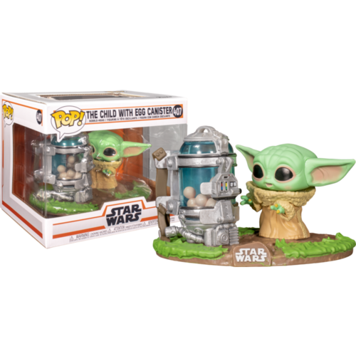 Star Wars: The Mandalorian - The Child with Egg Canister Deluxe #407 Pop! Vinyl