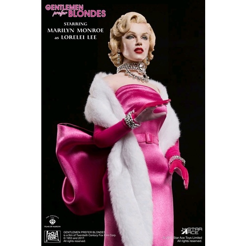 Gentlemen Prefer Blondes - Marilyn Monroe as Lorelei Lee in Pink Dress 1/6th Scale Action Figure