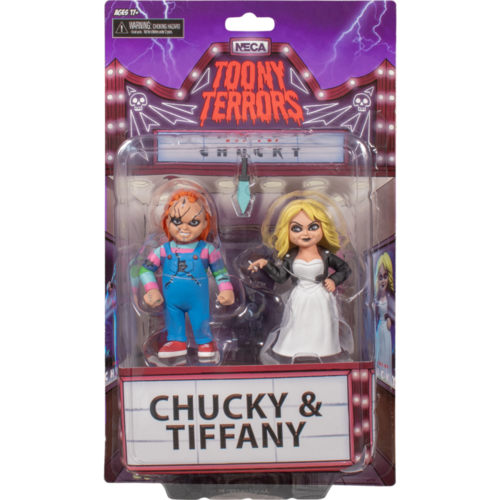 Bride of Chucky - Chucky & Tiffany 6” Scale Toony Terrors Action Figure 2-Pack