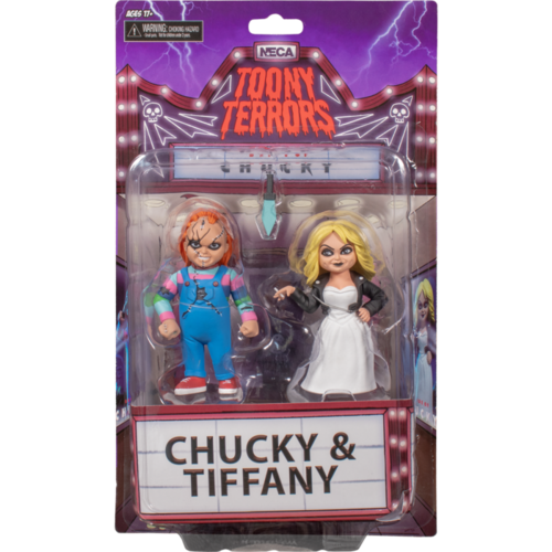 Bride of Chucky - Chucky & Tiffany 6” Scale Toony Terrors Action Figure 2-Pack