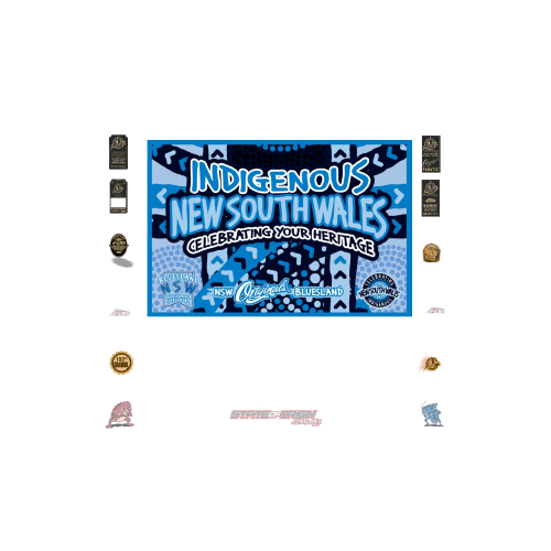 STATE OF ORIGIN - NSW INDIGENOUS BLUESLAND BANNER / FLAG