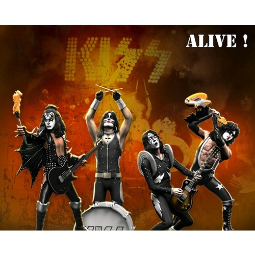 KISS - Alive Rock Iconz Statues Set of 4