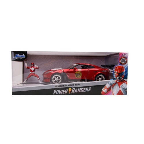 Power Rangers - '09 Nissan GT-R Red 1:24 Scale Hollywood Ride JAD31908