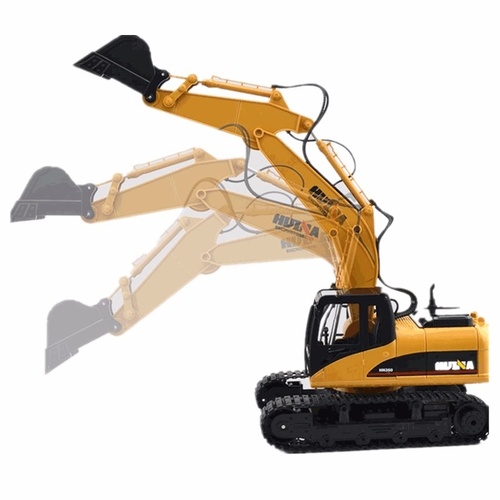 HuiNa Toys 1550 15 Channel 2.4G 1/14 RC Metal Excavator Construction Charging RC Ca