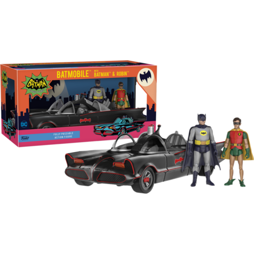 Batman - Batman & Robin 1966 Action Figure 2-Pack with Batmobile