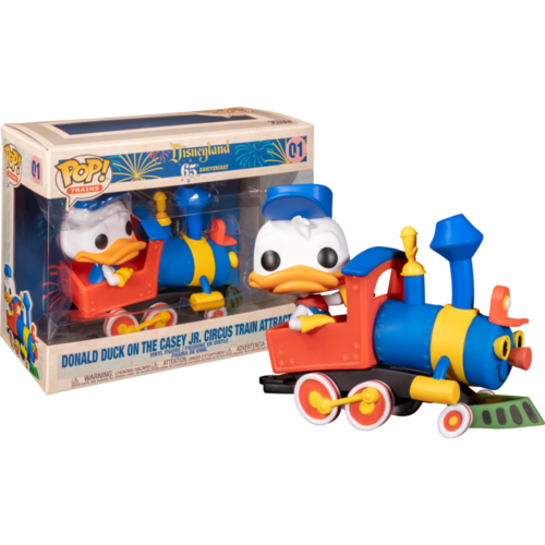 Disneyland: 65th Anniversary - Donald Duck on the Casey Jr. Circus Train Attraction Deluxe #01 Pop! Vinyl