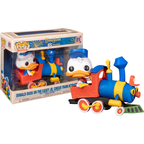 Disneyland: 65th Anniversary - Donald Duck on the Casey Jr. Circus Train Attraction Deluxe #01 Pop! Vinyl