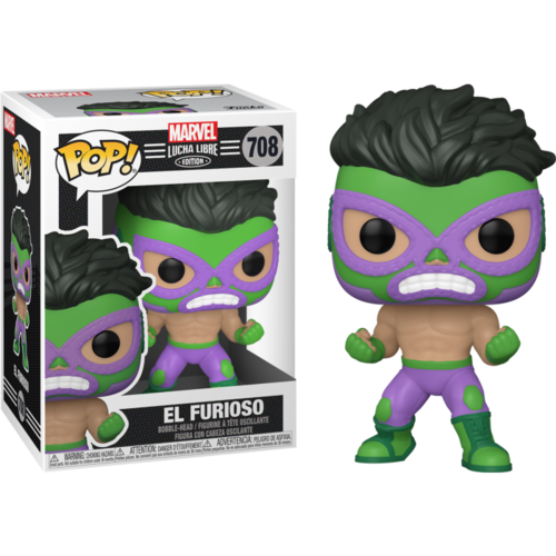 Marvel: Lucha Libre Edition - El Furioso Hulk #708 Pop! Vinyl