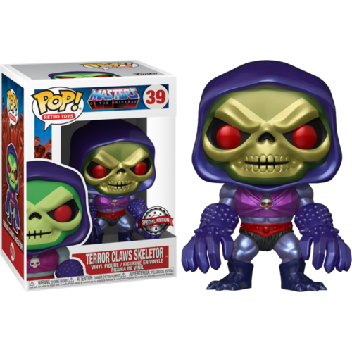 Masters of the Universe - Skeletor with Terror Claws Metallic #39 Pop! Vinyl