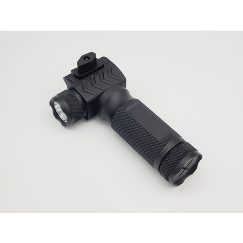 Metal Foregrip with Flashlight for Gel Blasters