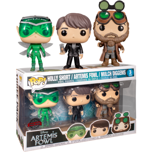 Artemis Fowl - Artemis, Mulch & Holly Pop! Vinyl 3-Pack
