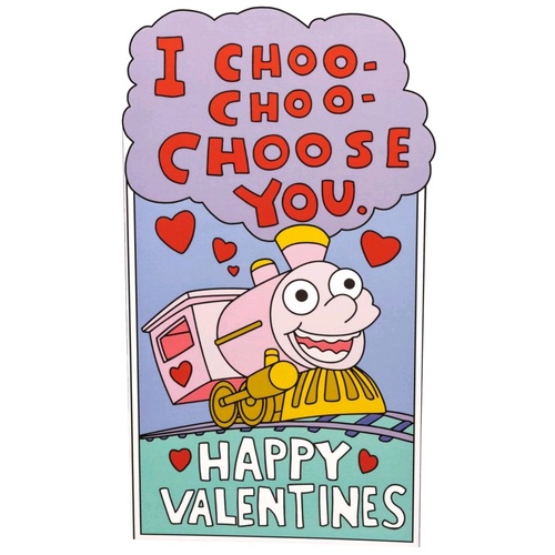 The Simpsons - I Choo Choo Choose You Replica Valentine's Day Card