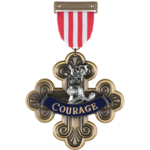 The Wizard of Oz - The Cowardly Lion Courage Medal 7” Prop Replica