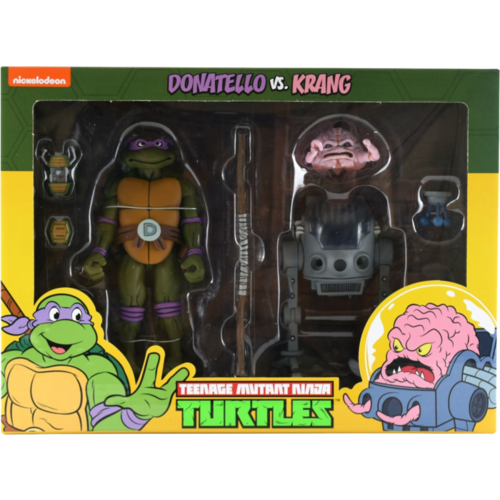 Teenage Mutant Ninja Turtles (1987) - Donatello vs Krang in Bubble Walker Cartoon Collection 7” Scale Action Figure 2-Pack