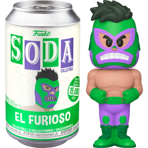 Marvel: Lucha Libre - El Furioso Hulk Vinyl SODA Figure in Collector Can