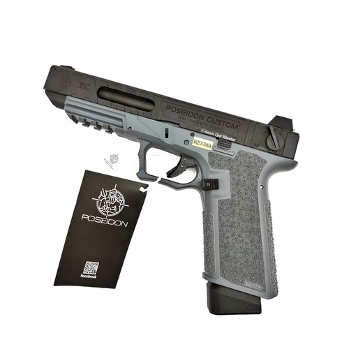 Poseidon P35 EVO II [Black/Grey] - GBB Gel Blaster Pistol FREE Pistol stand and bag of the hardest gels on purchase!