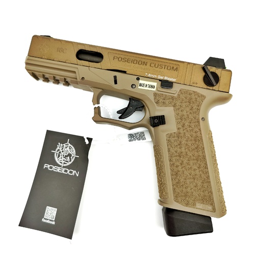 Poseidon P18 EVO II [Tan/Tan] - GBB Gel Blaster Pistol