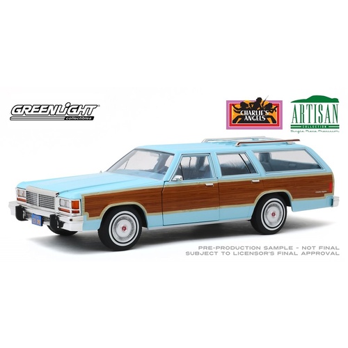 Greenlight GL19066 1/18 Charlies Angels 1979 Ford LTD County Squire Diecast Car