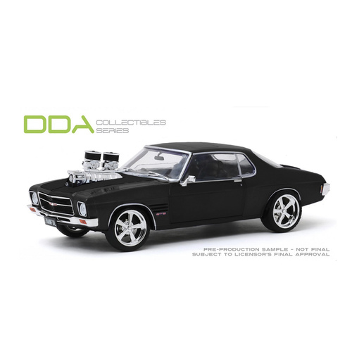 DDA COLLECTIBLES 1:24TH 1973 HOLDEN MONARO HQ GTS KUSTOMQ -CUSTOM BLACK