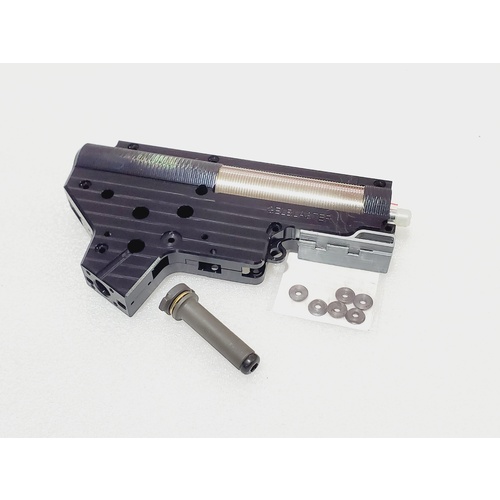 Retroarms Black Anodized CNC V2 Gearbox Kit for Gel Blasters