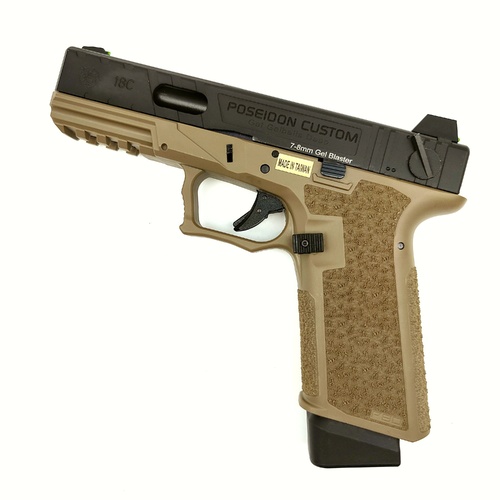 P18 EVO II [Black/Tan] - GBB Gel Blaster Pistol