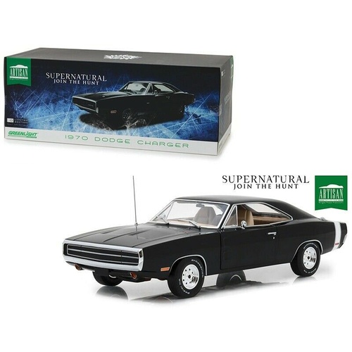 1:18 Diecast Car - SUPERNATURAL - 1970 Dodge Charger - GREENLIGHT Artisan Collection