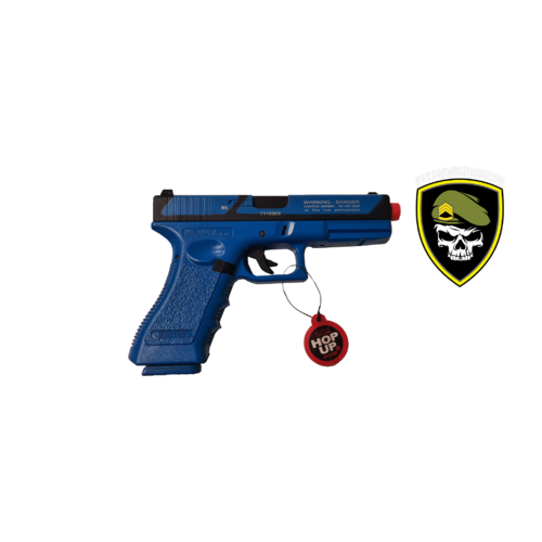 Blue "Training" Glock Atomic Armoury x Double Bell GBB Pistol Gel Blaster