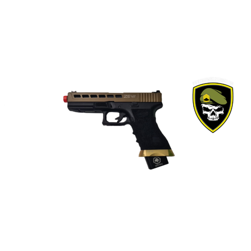 ZEV Tan Glock Atomic Armoury x Double Bell GBB Pistol Gel Blaster