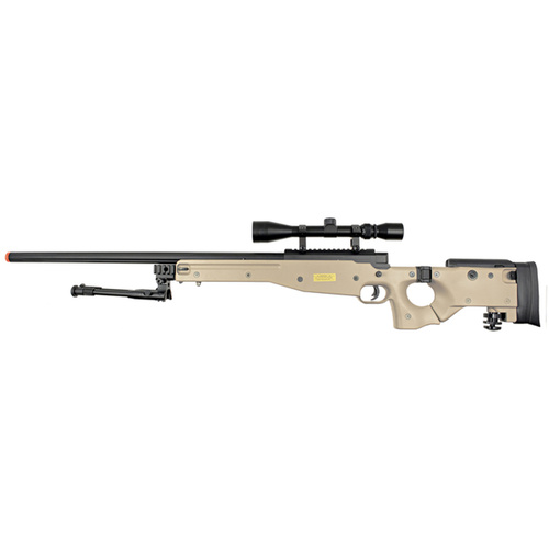 WELL Full Metal L96 BLACK Bolt Action Gel Blaster Sniper Rifle