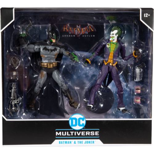 Batman: Arkham Asylum - Batman vs. The Joker Venom Variant DC Multiverse 7” Action Figure 2-Pack