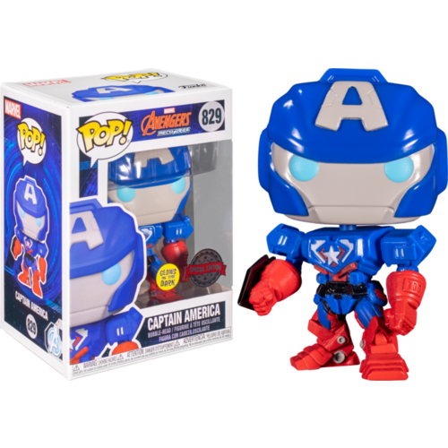 Avengers Mech Strike - Captain America Mech Glow in the Dark #829 Pop! Vinyl