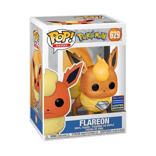(SW) Pokemon - Flareon Diamond Glitter WC21 US Exclusive #629 Pop! Vinyl