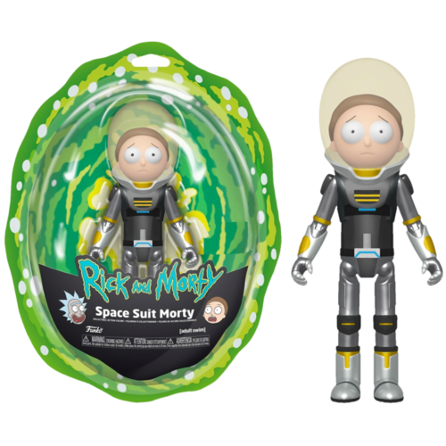 Rick and Morty - Space Suit Morty Metallic 5” Action Figure