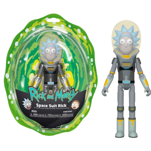 Rick and Morty - Space Suit Rick Metallic 5” Action Figure