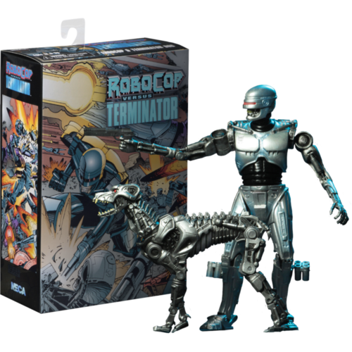 Robocop Vs The Terminator - Endocop & Terminator Dog 7” Action Figure 2-Pack