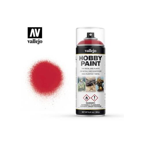 VALLEJO 28023 AEROSOL BLOODY RED 400ML HOBBY SPRAY PAINT  (FANTASY) 