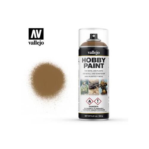 VALLEJO 28014 AEROSOL LEATHER BROWN 400ML HOBBY SPRAY PAINT